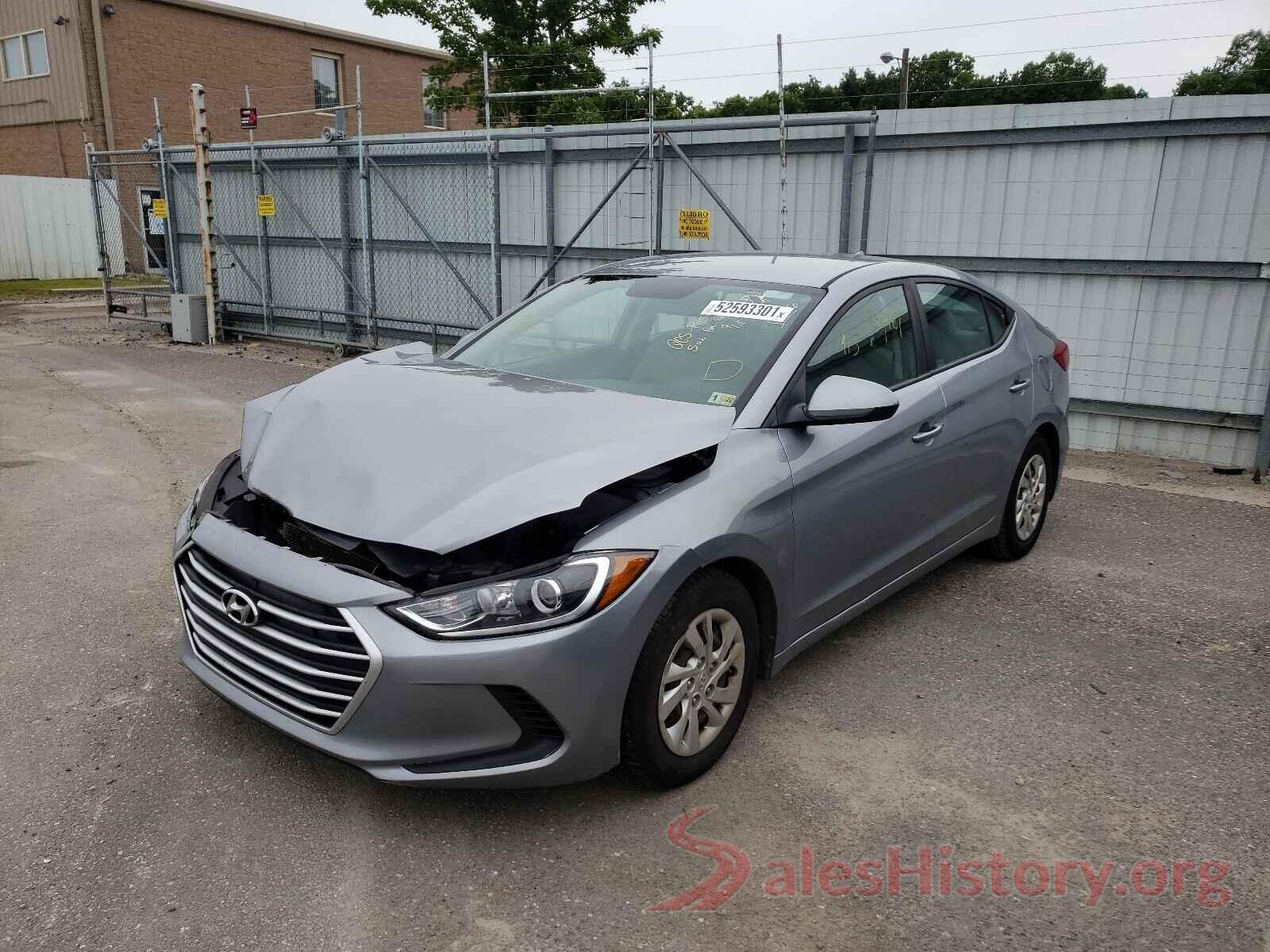 5NPD74LF8HH190200 2017 HYUNDAI ELANTRA