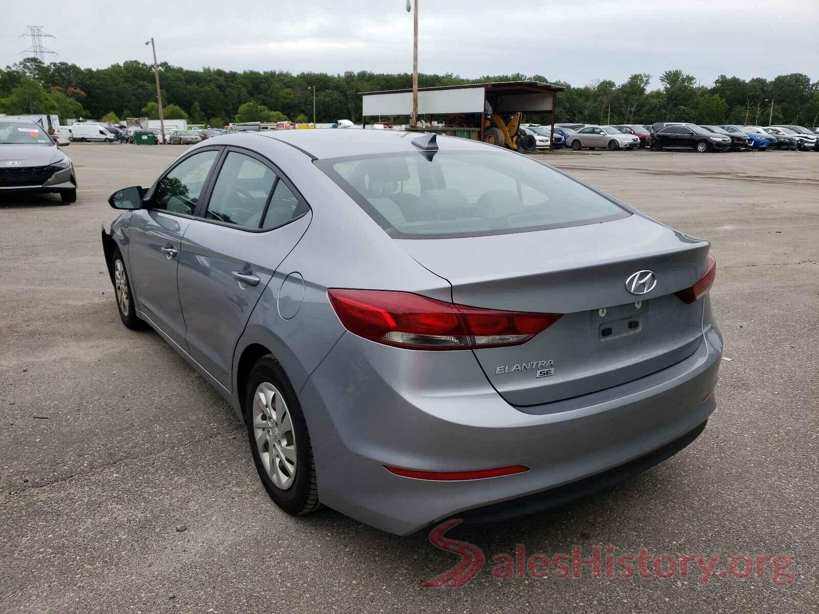 5NPD74LF8HH190200 2017 HYUNDAI ELANTRA