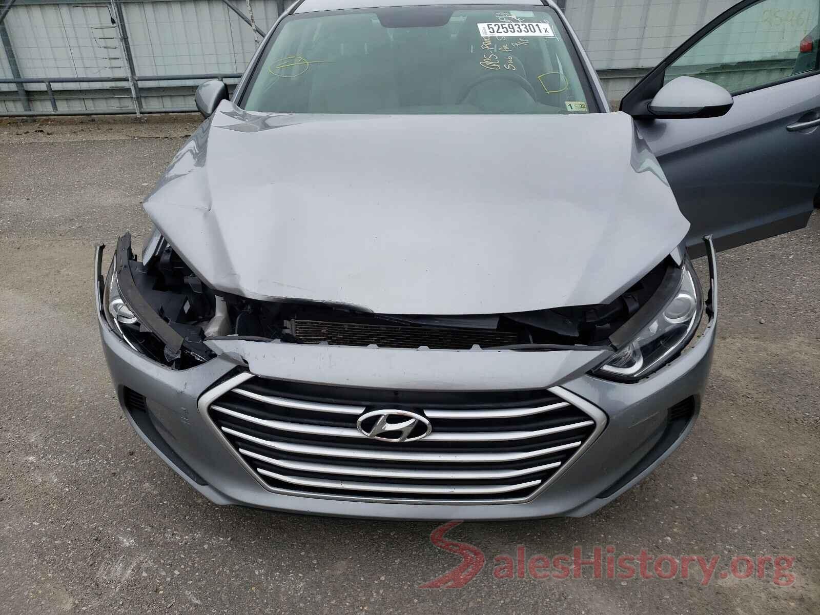 5NPD74LF8HH190200 2017 HYUNDAI ELANTRA