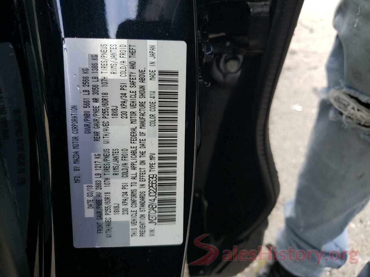 JM3TCABY4J0225639 2018 MAZDA CX-9