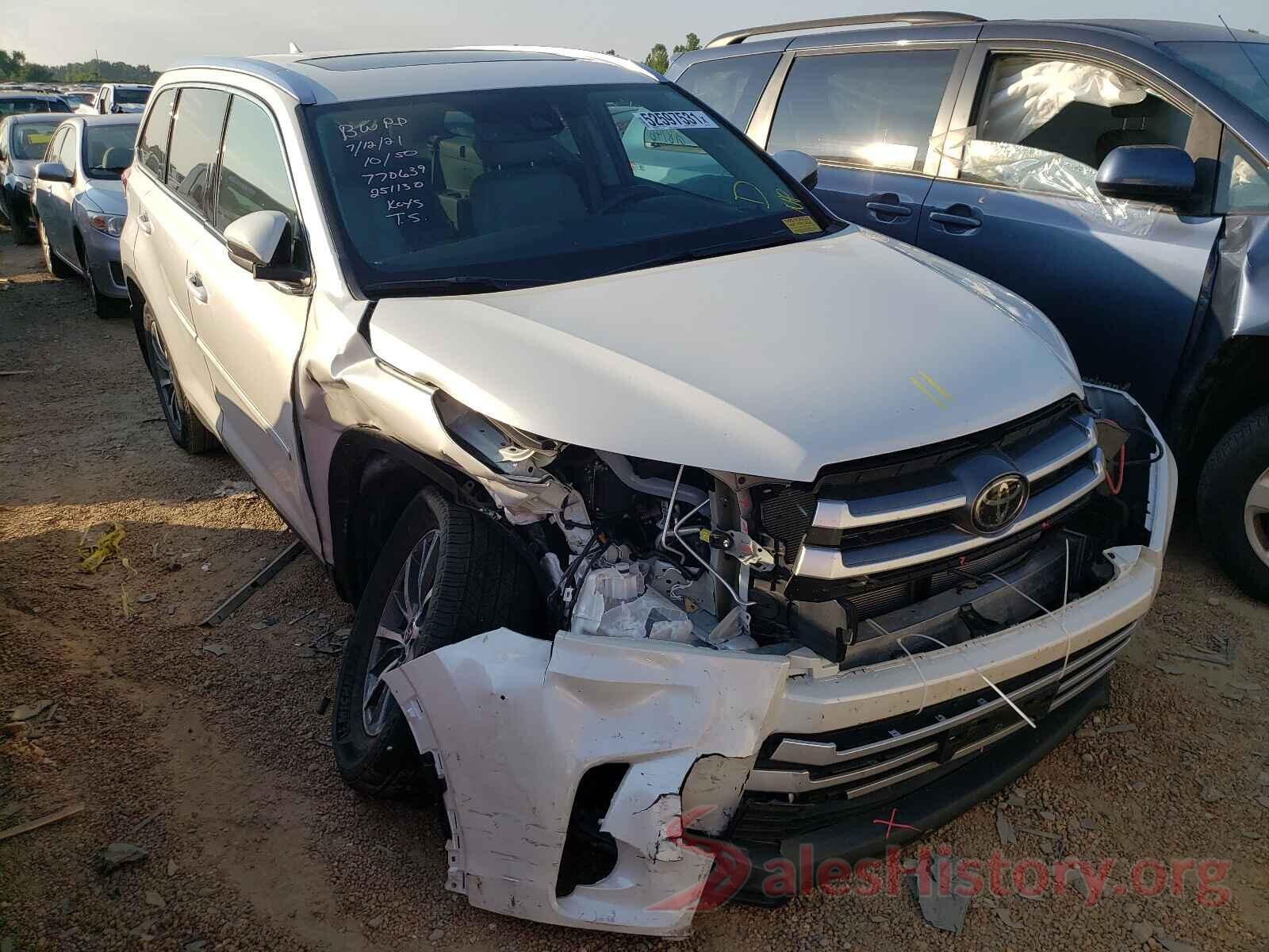 5TDJZRFH4KS618532 2019 TOYOTA HIGHLANDER