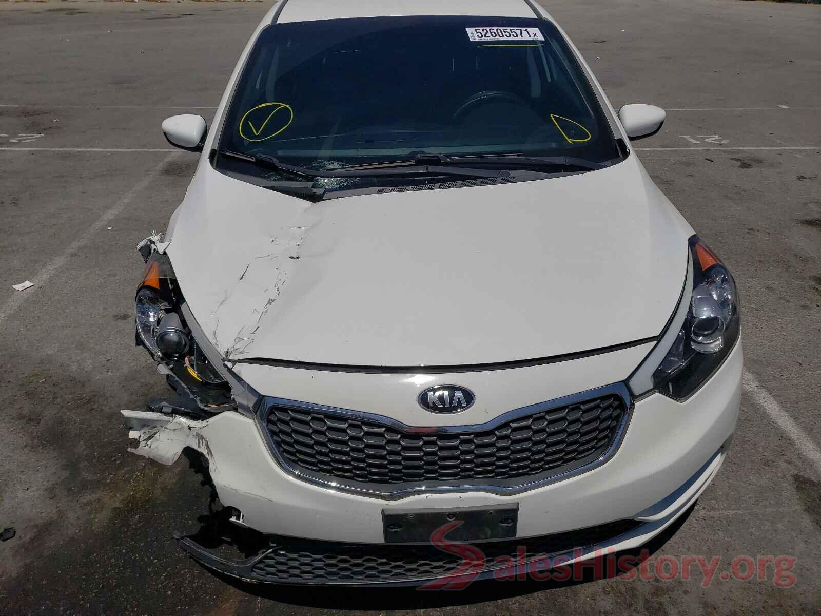 KNAFK4A6XG5574372 2016 KIA FORTE