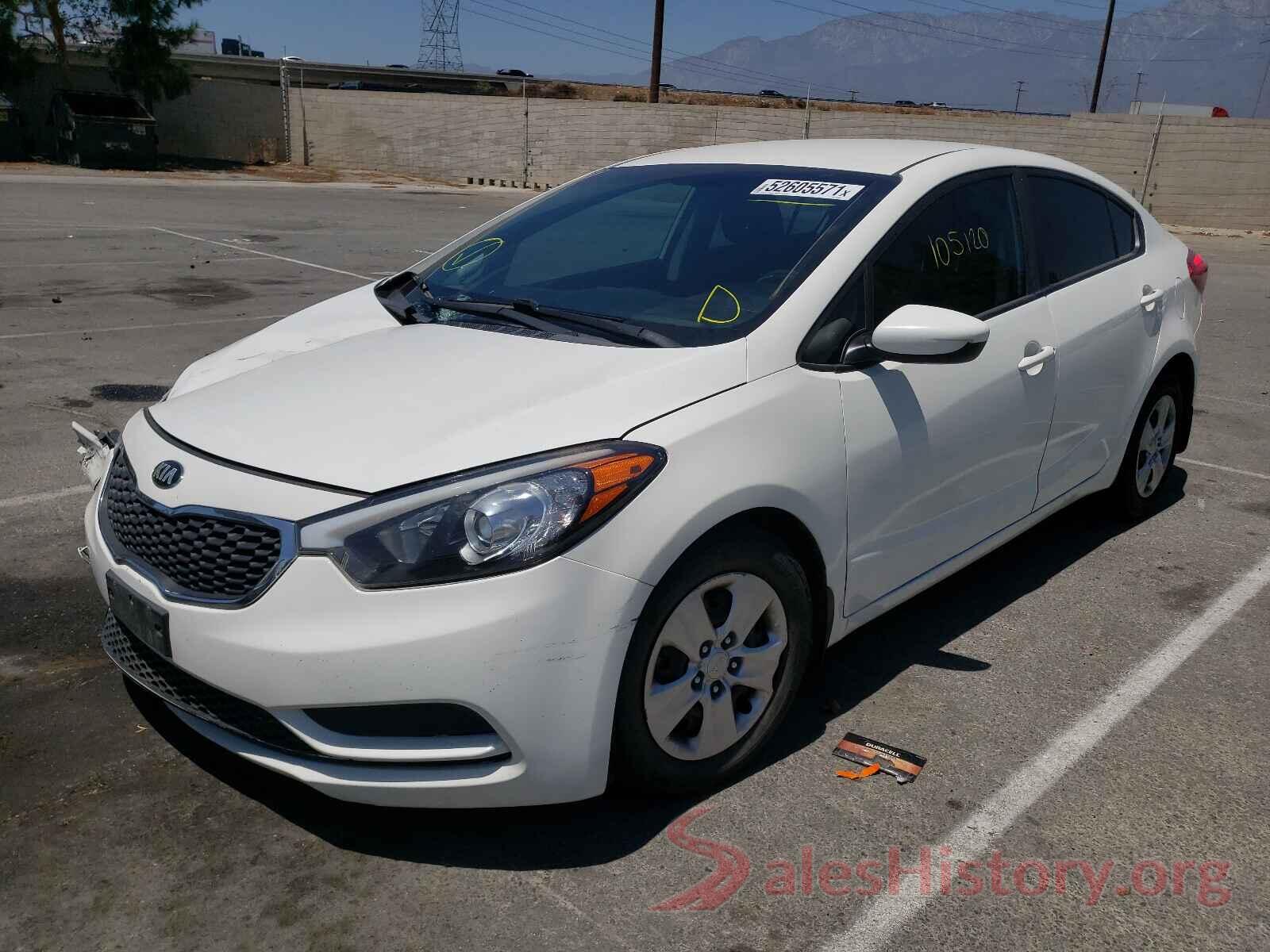 KNAFK4A6XG5574372 2016 KIA FORTE