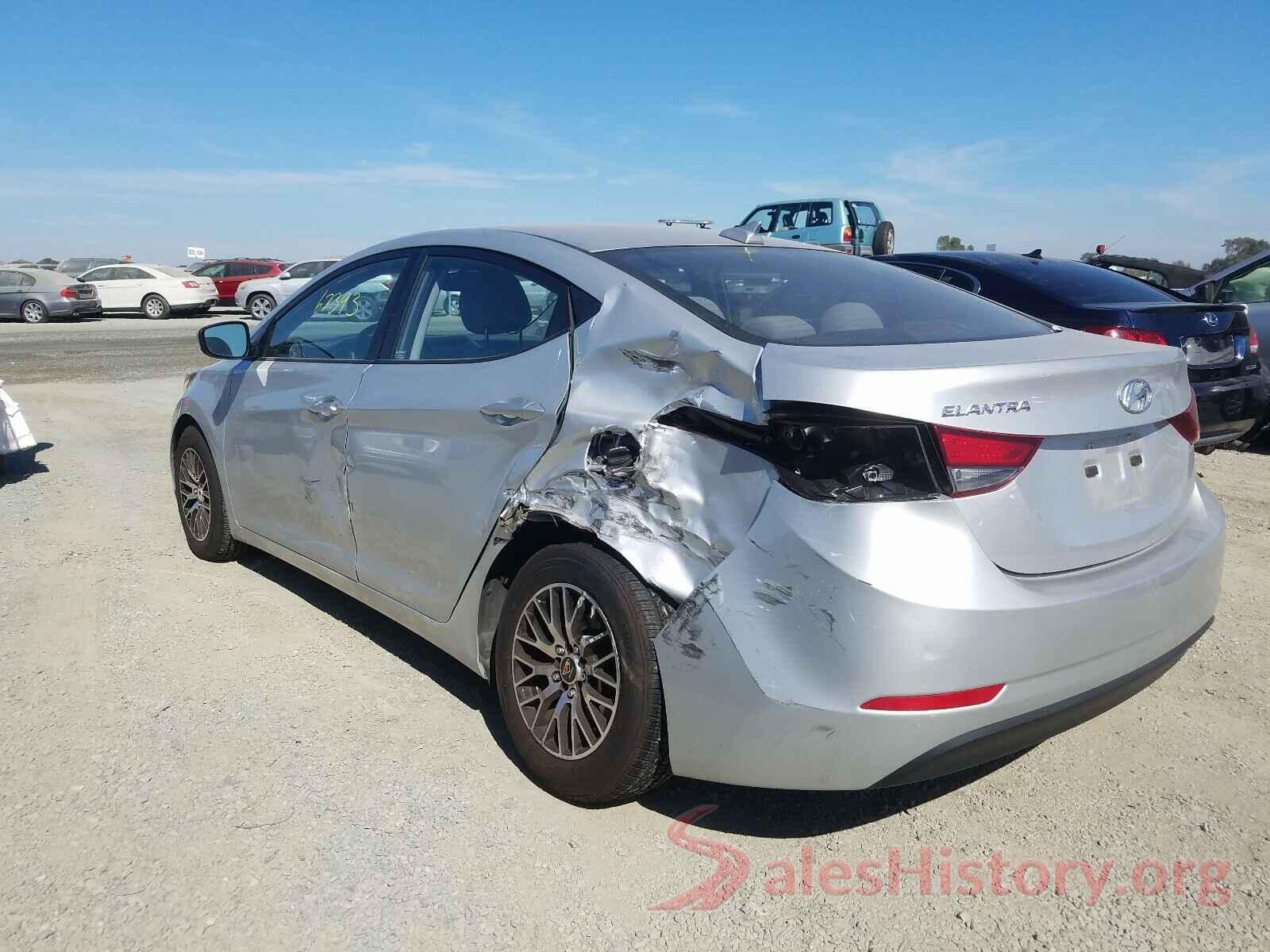 5NPDH4AE6GH667034 2016 HYUNDAI ELANTRA