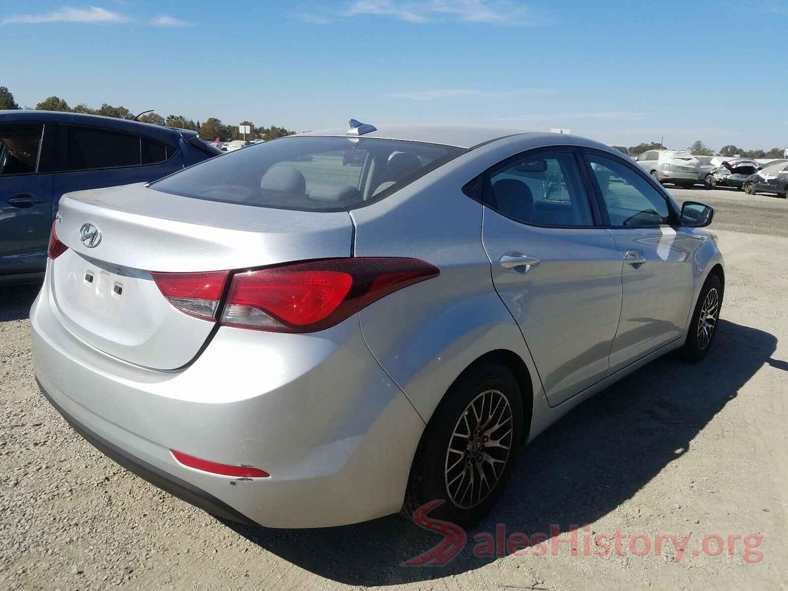 5NPDH4AE6GH667034 2016 HYUNDAI ELANTRA