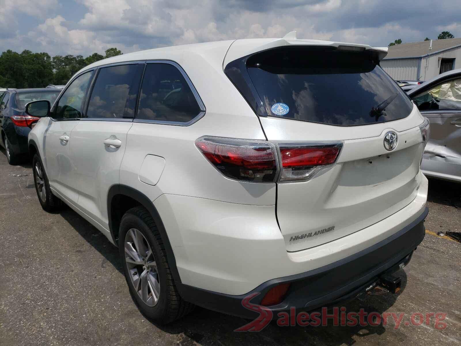 5TDZKRFH0GS150720 2016 TOYOTA HIGHLANDER