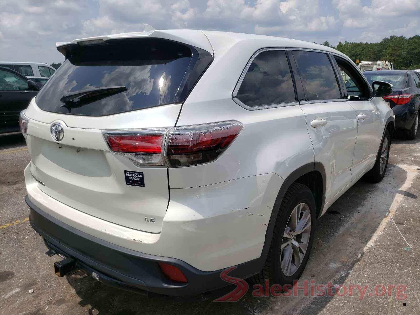 5TDZKRFH0GS150720 2016 TOYOTA HIGHLANDER