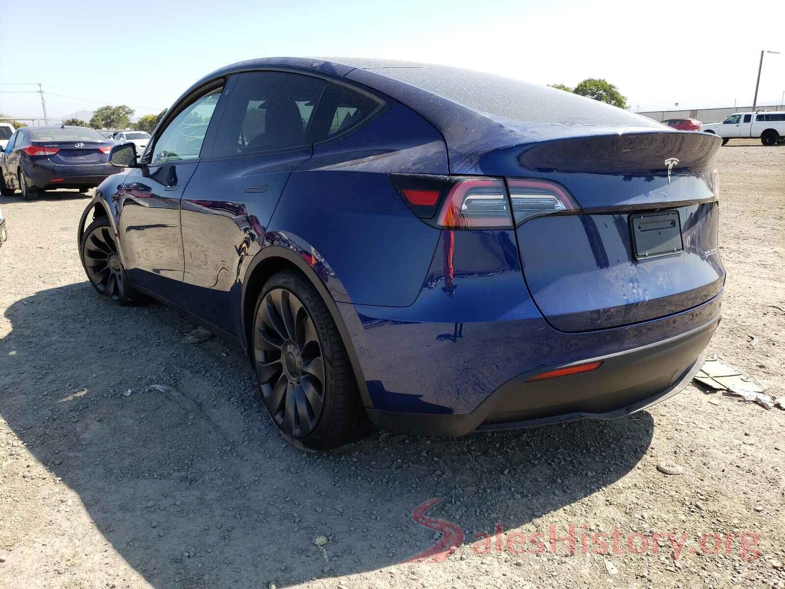 5YJYGDEF8MF197316 2021 TESLA MODEL Y