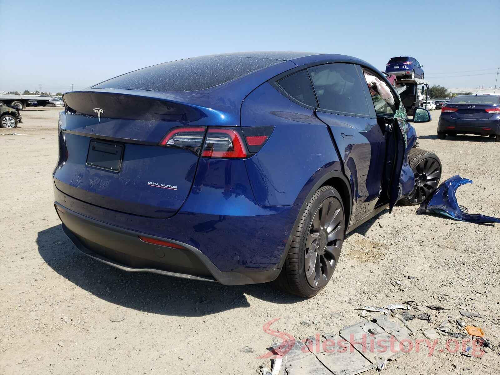 5YJYGDEF8MF197316 2021 TESLA MODEL Y