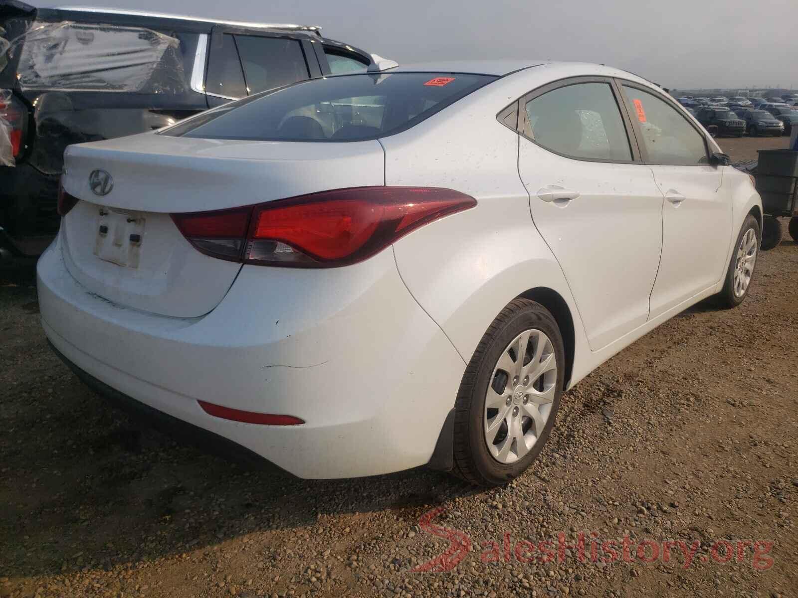 5NPDH4AE8GH676267 2016 HYUNDAI ELANTRA