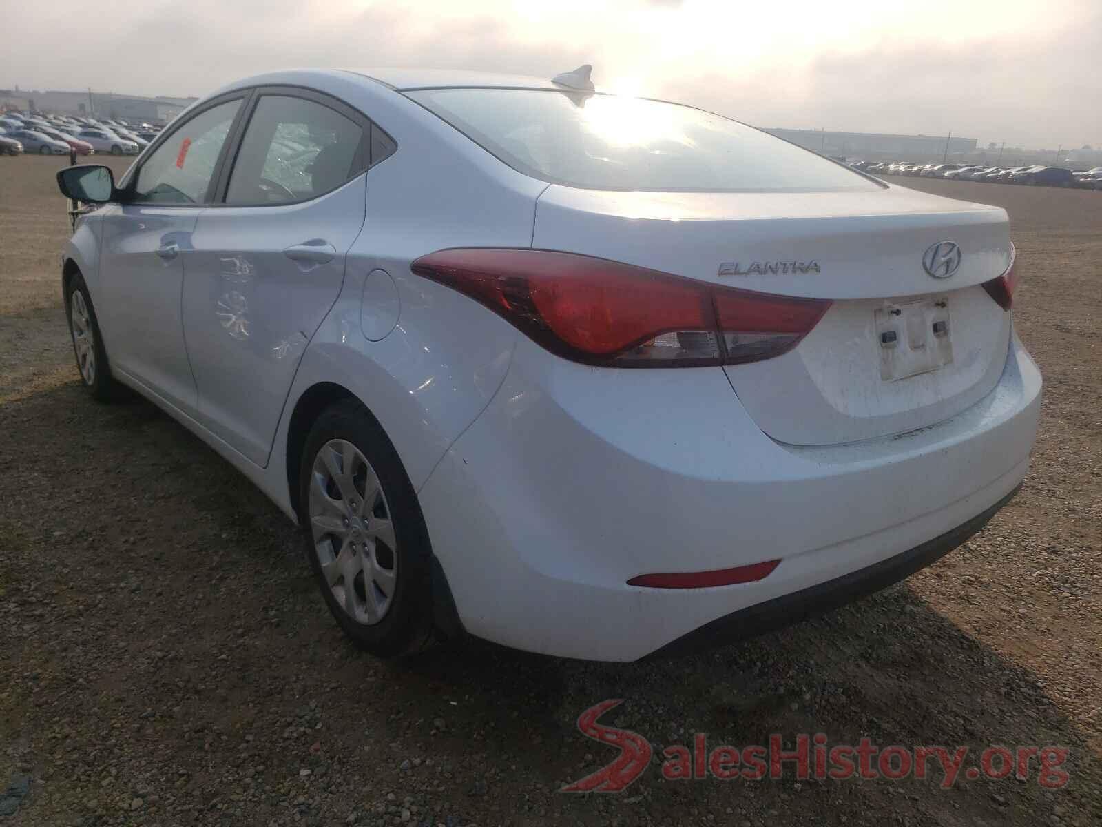 5NPDH4AE8GH676267 2016 HYUNDAI ELANTRA