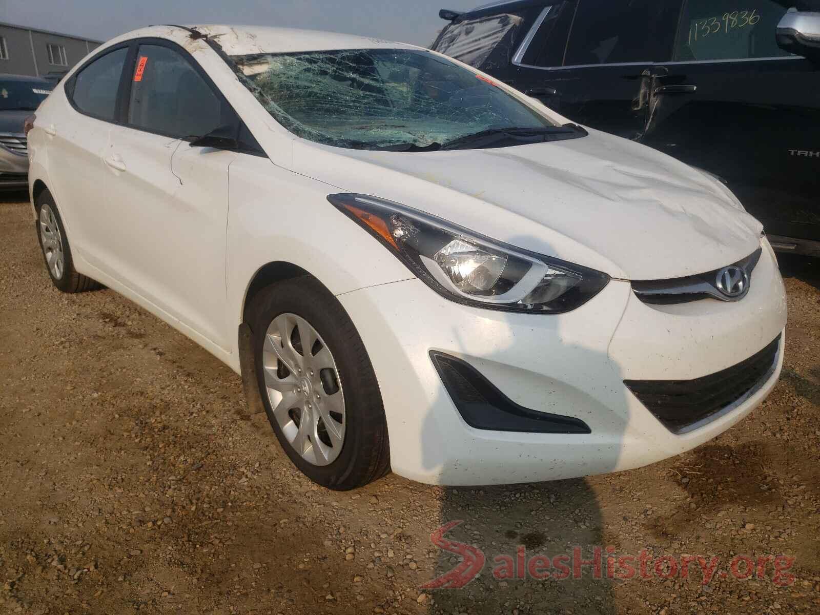 5NPDH4AE8GH676267 2016 HYUNDAI ELANTRA