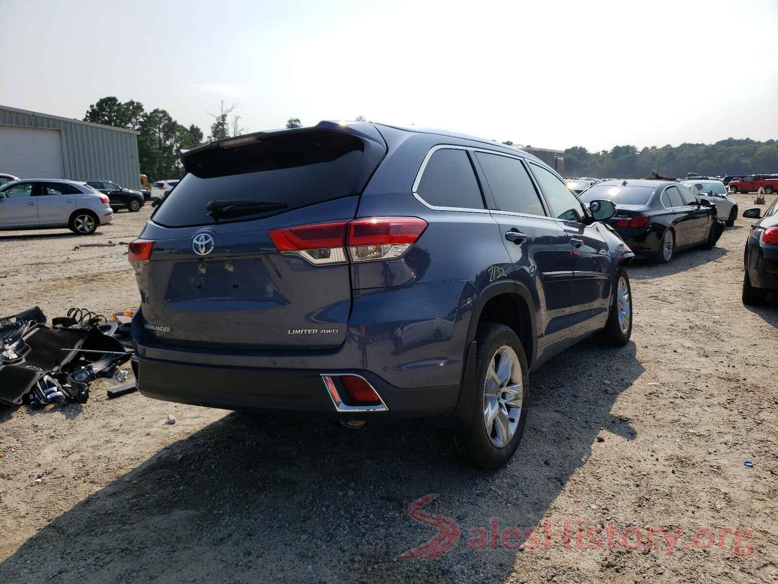 5TDDZRFH2HS433658 2017 TOYOTA HIGHLANDER