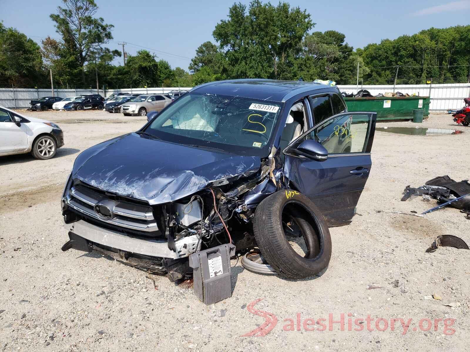 5TDDZRFH2HS433658 2017 TOYOTA HIGHLANDER