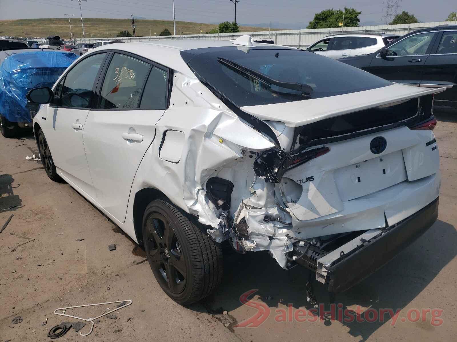 JTDKAMFU6M3127198 2021 TOYOTA PRIUS