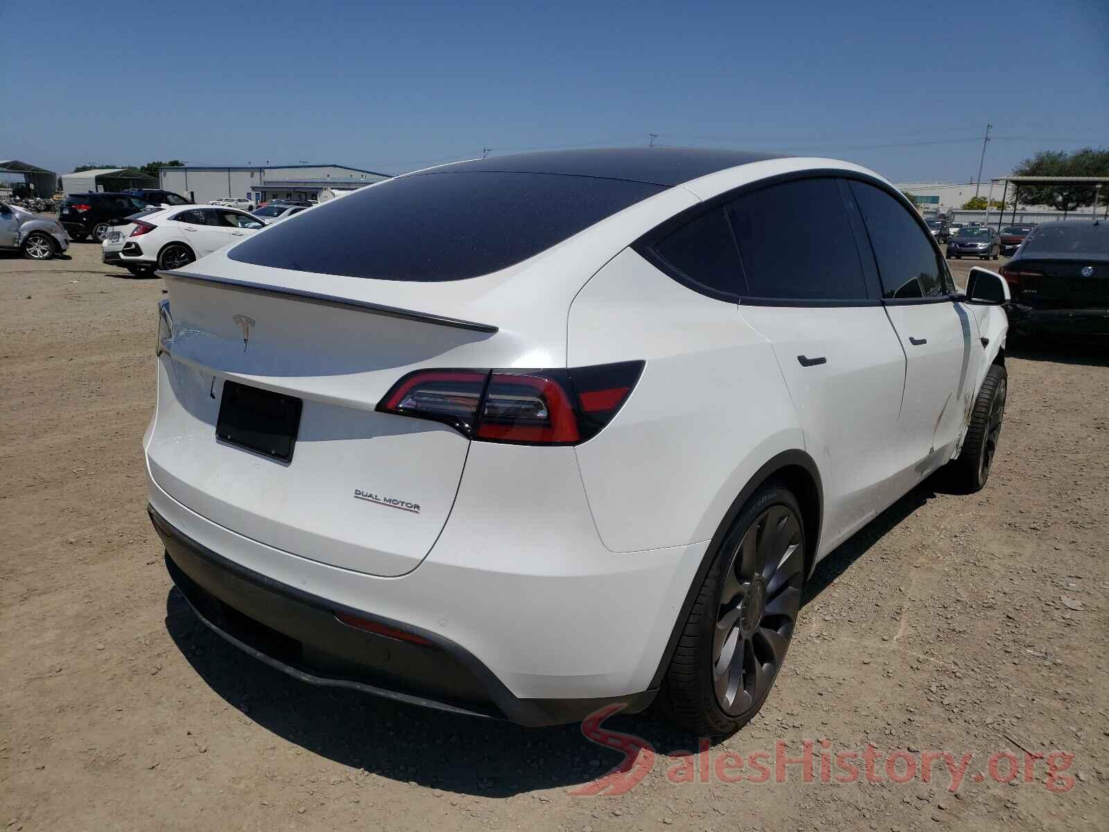 5YJYGDEF8MF194836 2021 TESLA MODEL Y