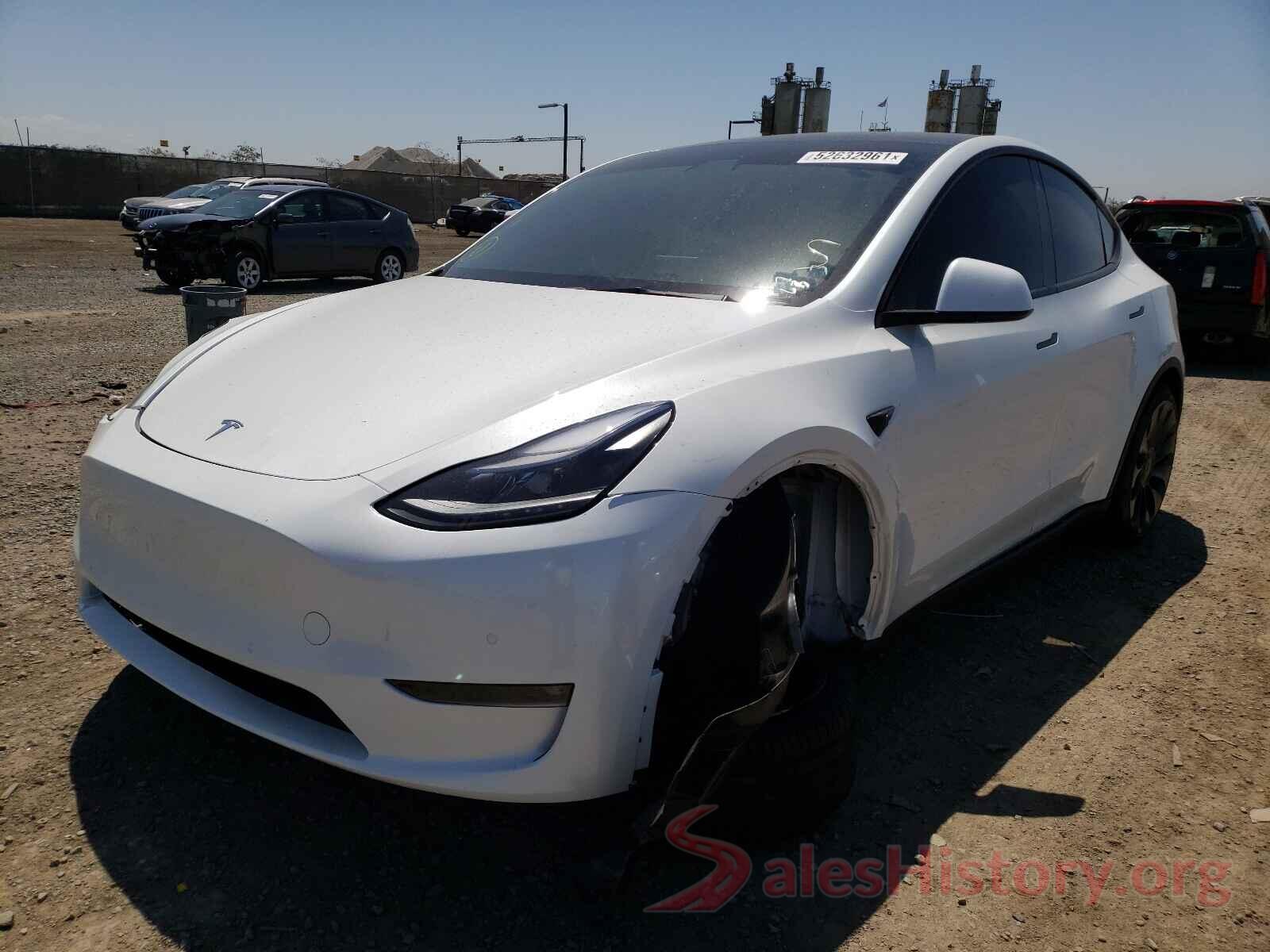 5YJYGDEF8MF194836 2021 TESLA MODEL Y