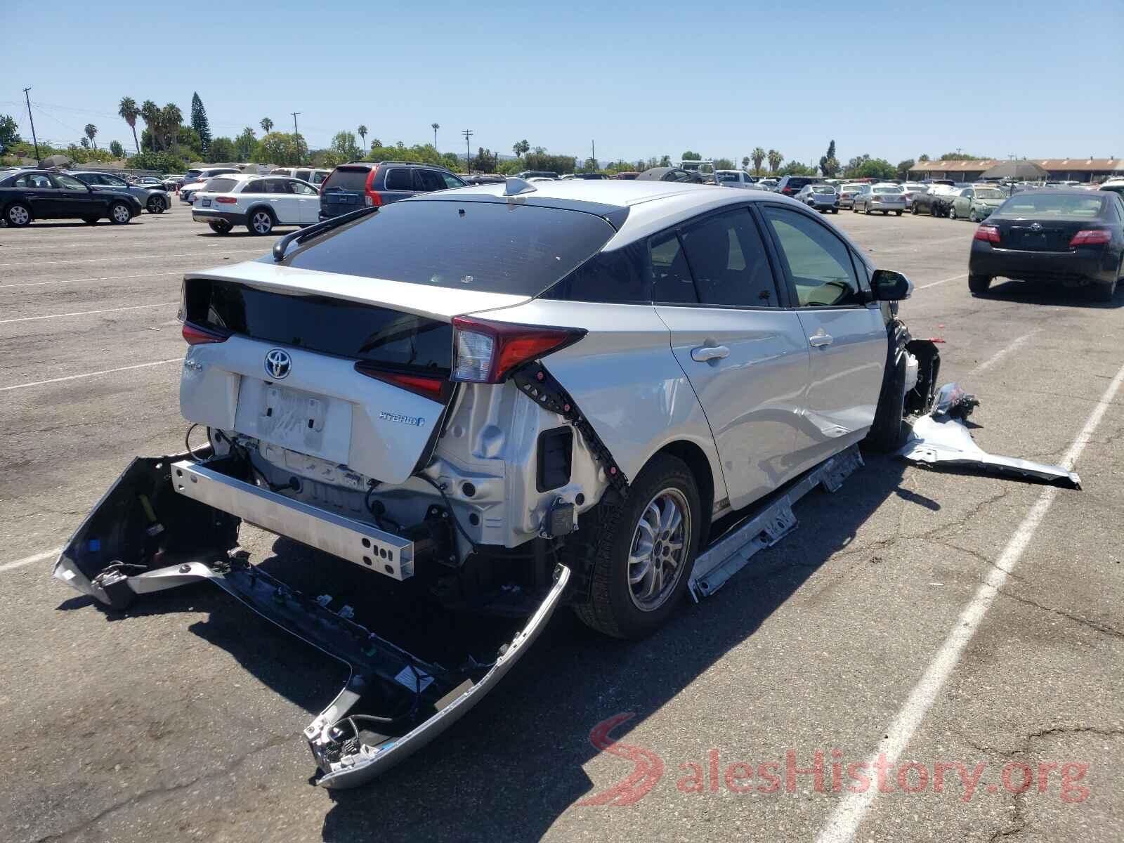 JTDKARFU8K3096238 2019 TOYOTA PRIUS