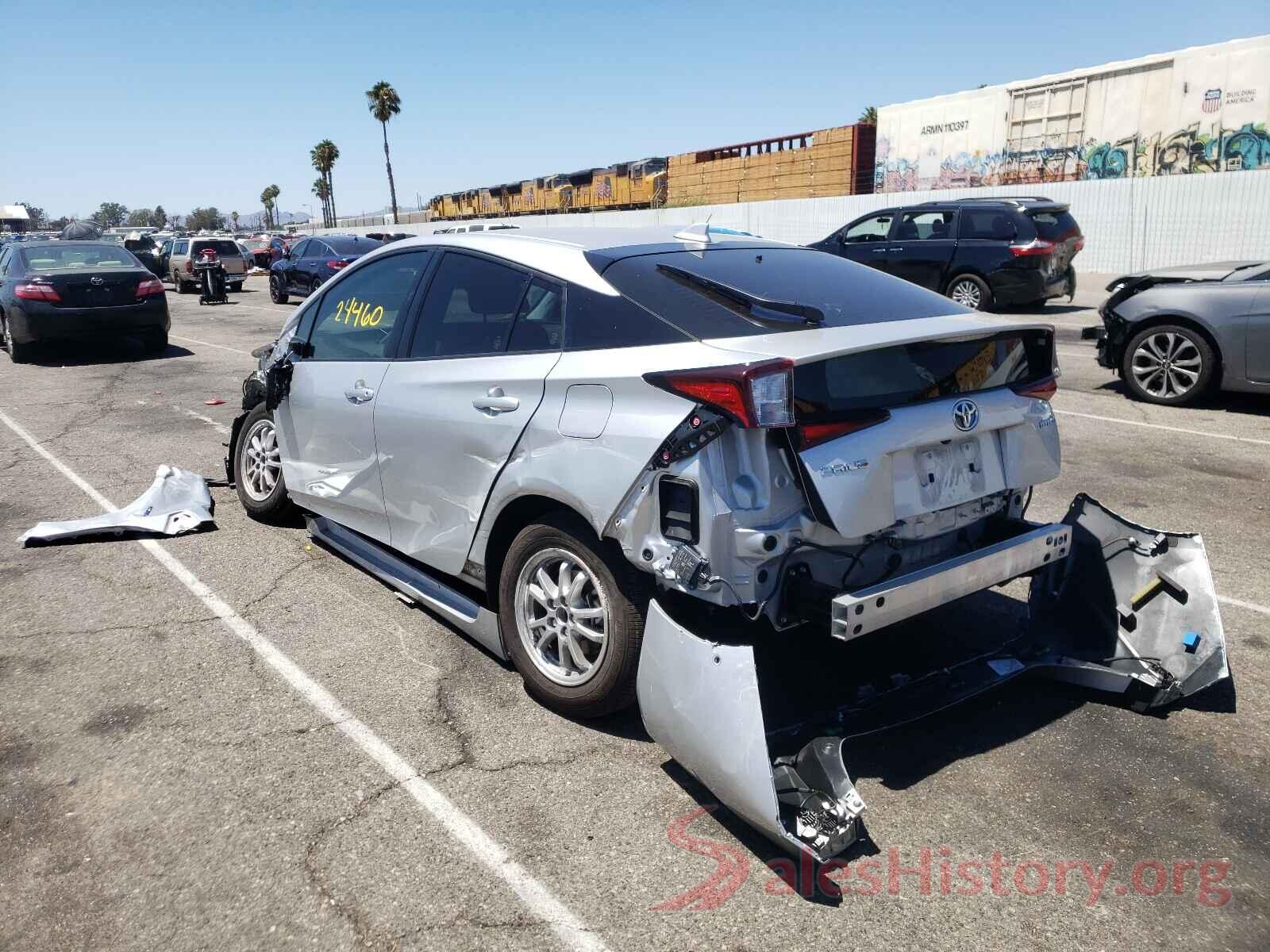 JTDKARFU8K3096238 2019 TOYOTA PRIUS