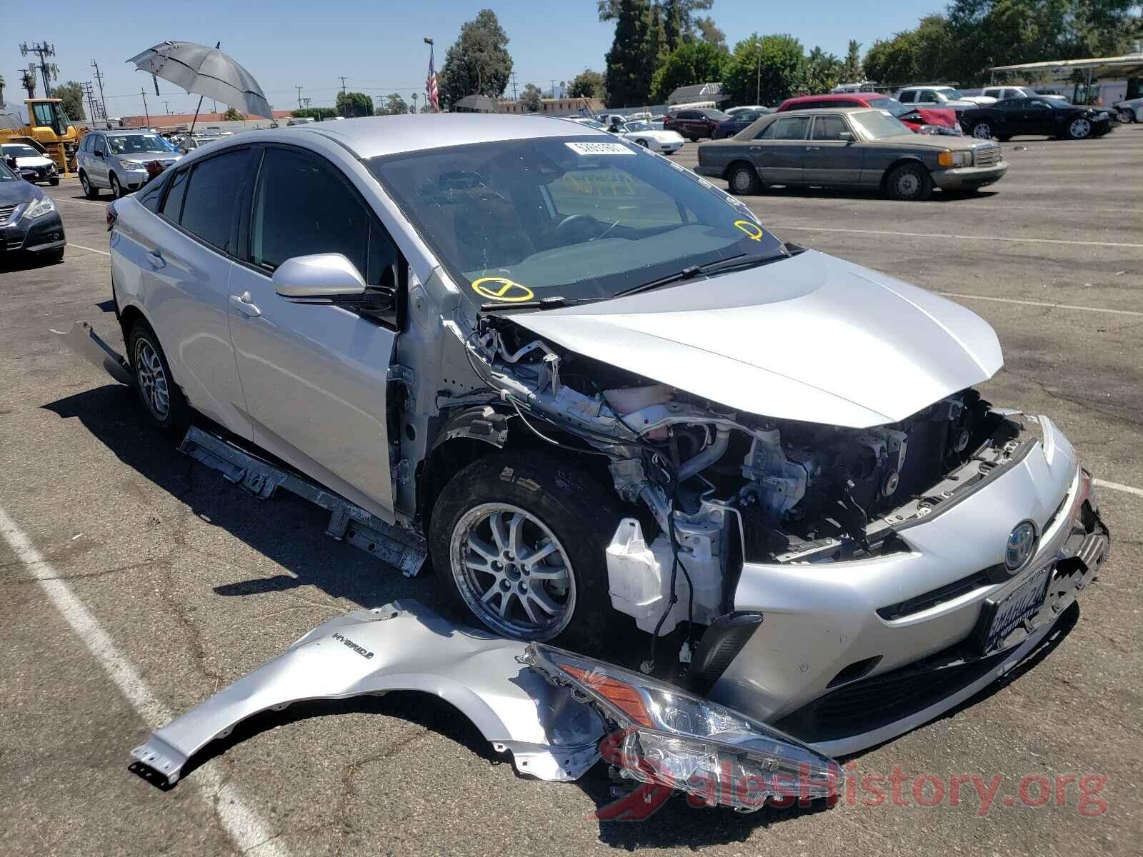 JTDKARFU8K3096238 2019 TOYOTA PRIUS