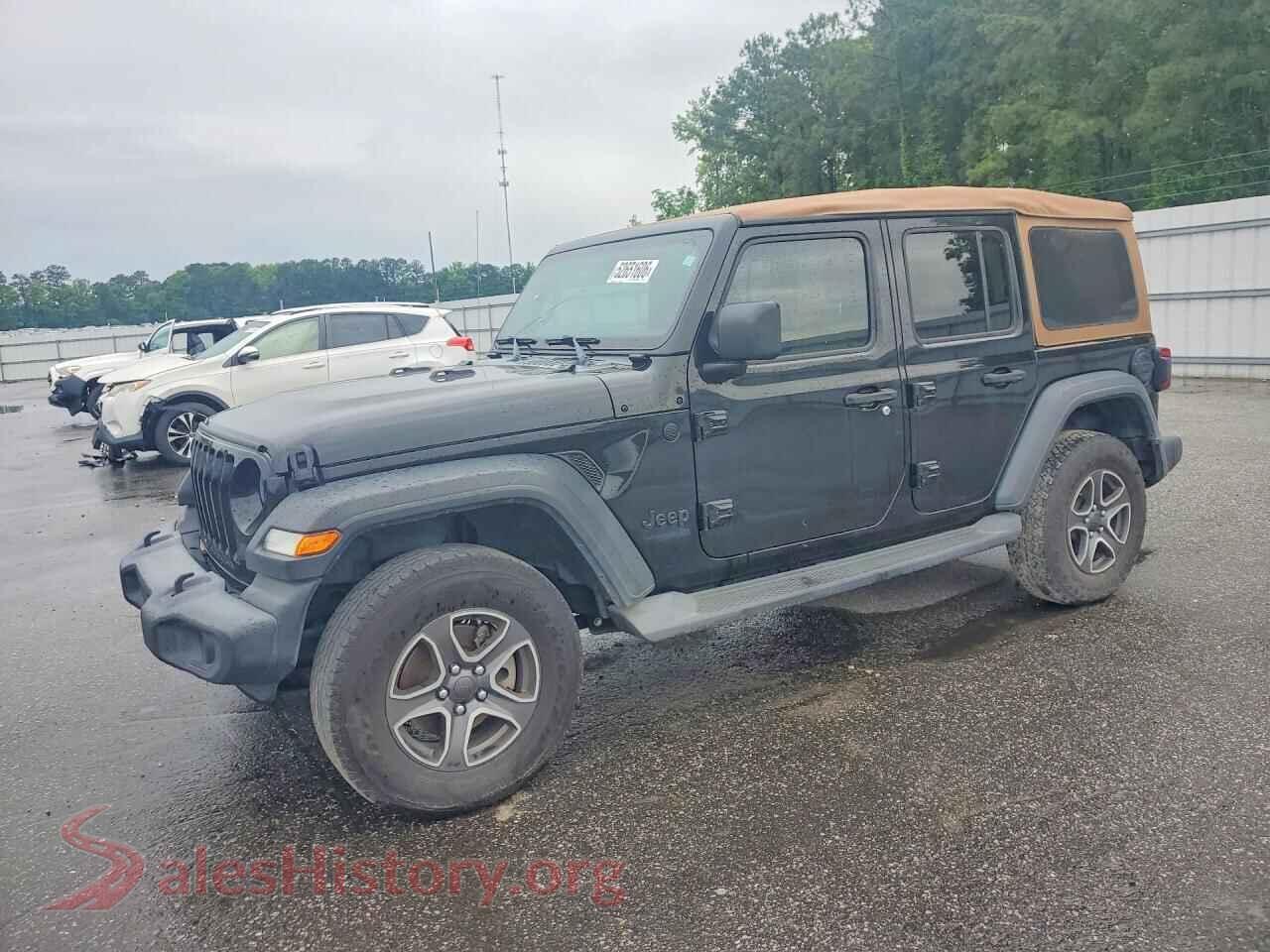 2020 JEEP WRANGLER VIN 1C4HJXDN1LW154006, auction photo