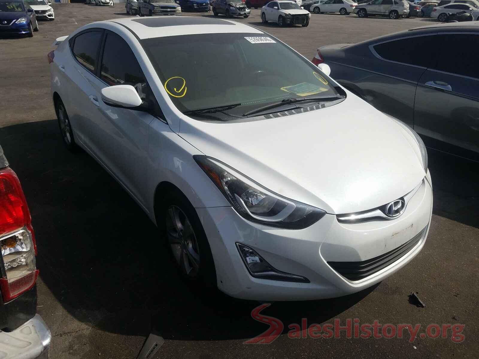 5NPDH4AE7GH711204 2016 HYUNDAI ELANTRA