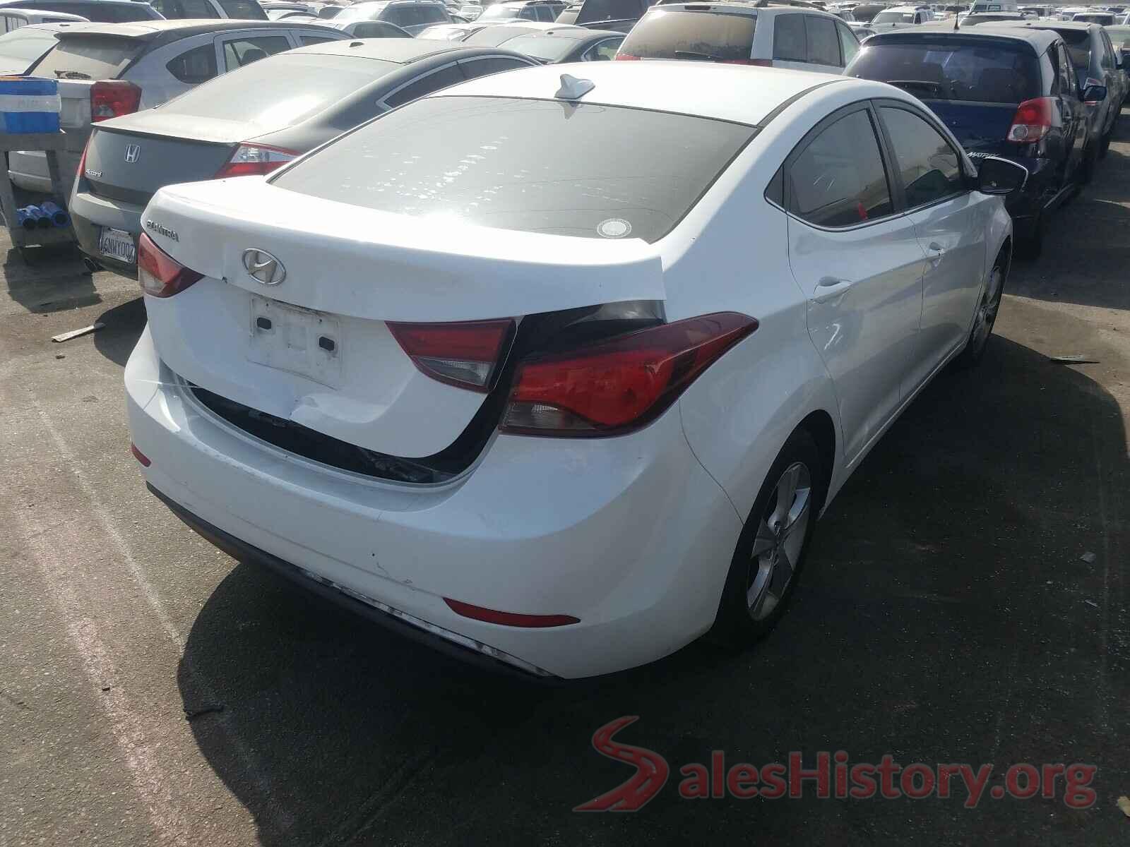 5NPDH4AE7GH711204 2016 HYUNDAI ELANTRA