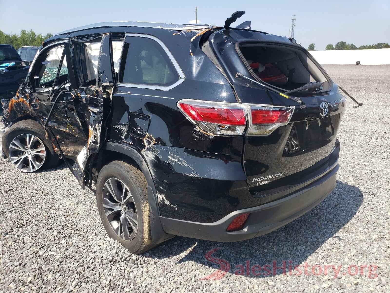 5TDJKRFH3GS307122 2016 TOYOTA HIGHLANDER