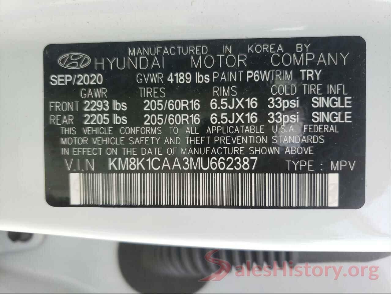 KM8K1CAA3MU662387 2021 HYUNDAI KONA