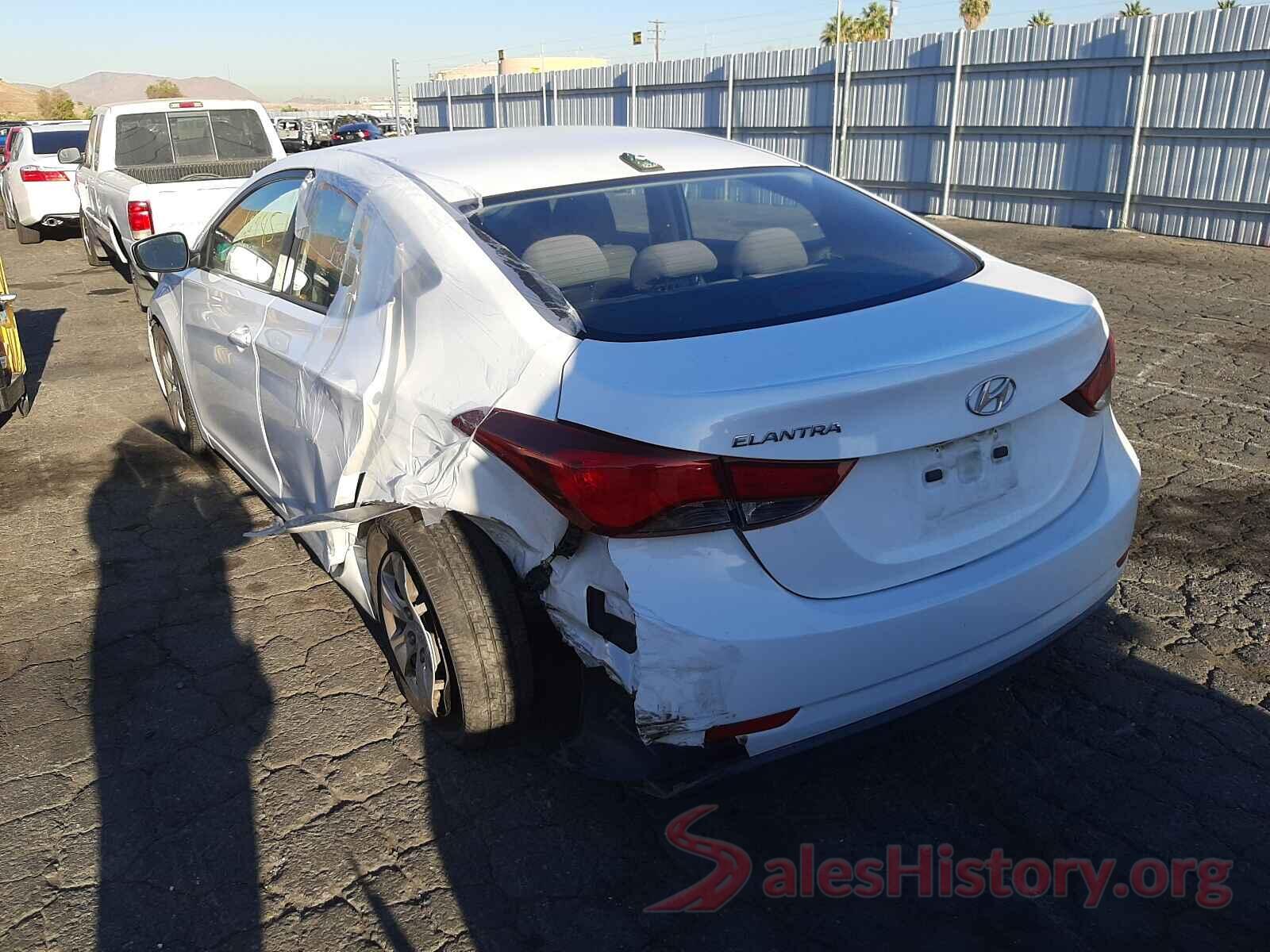 5NPDH4AE1GH696540 2016 HYUNDAI ELANTRA