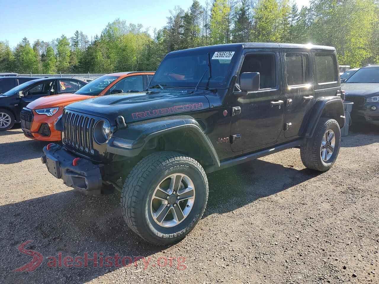 2020 JEEP WRANGLER VIN 1C4HJXFG9LW317502, auction photo