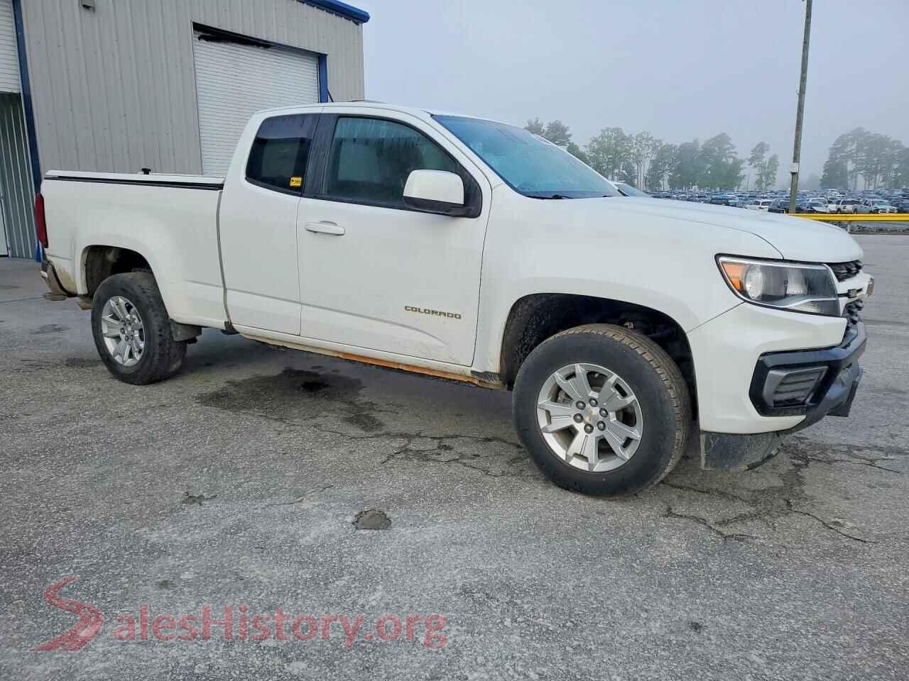 2022 CHEVROLET COLORADO VIN 1GCHSCEA0N1141670, rear 3/4 view