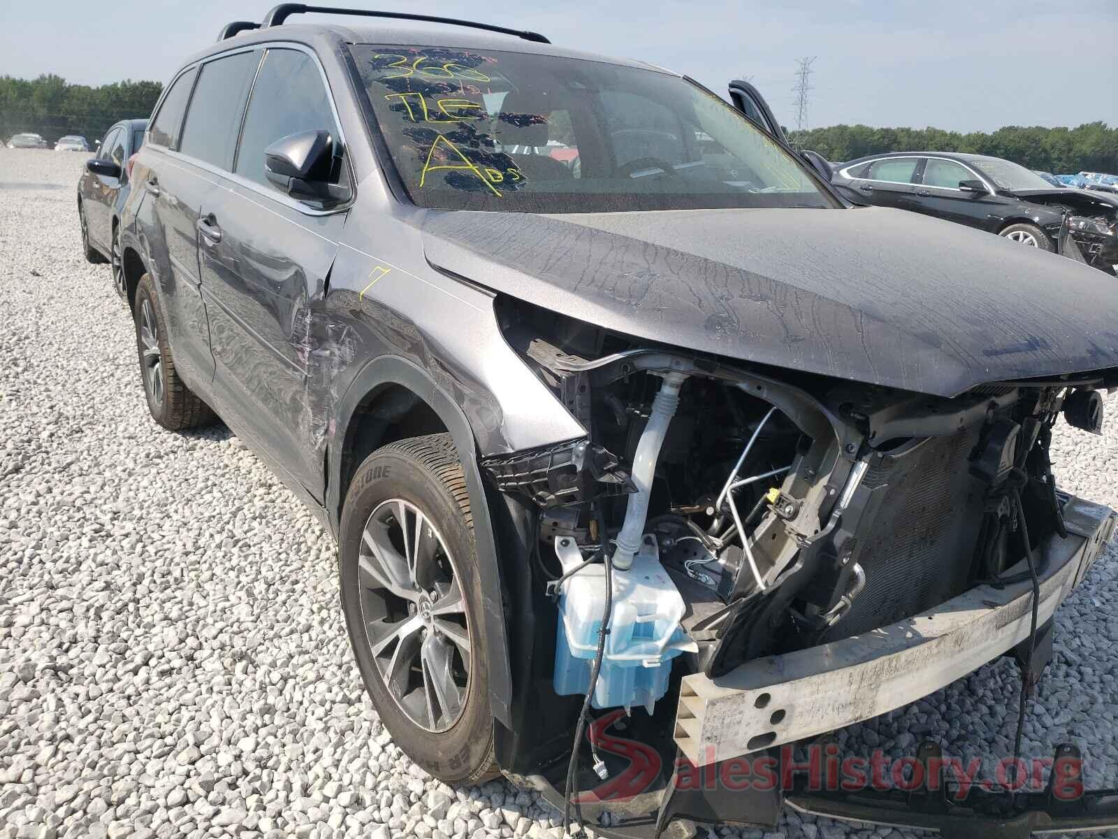 5TDZARFH2JS036826 2018 TOYOTA HIGHLANDER