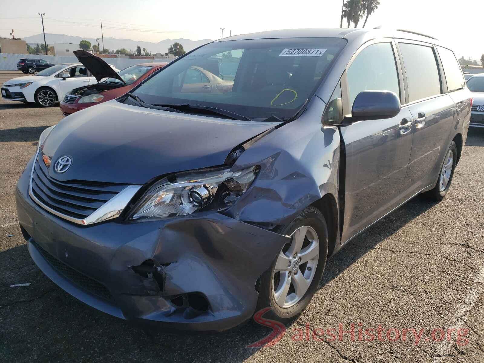 5TDKZ3DC8HS804172 2017 TOYOTA SIENNA