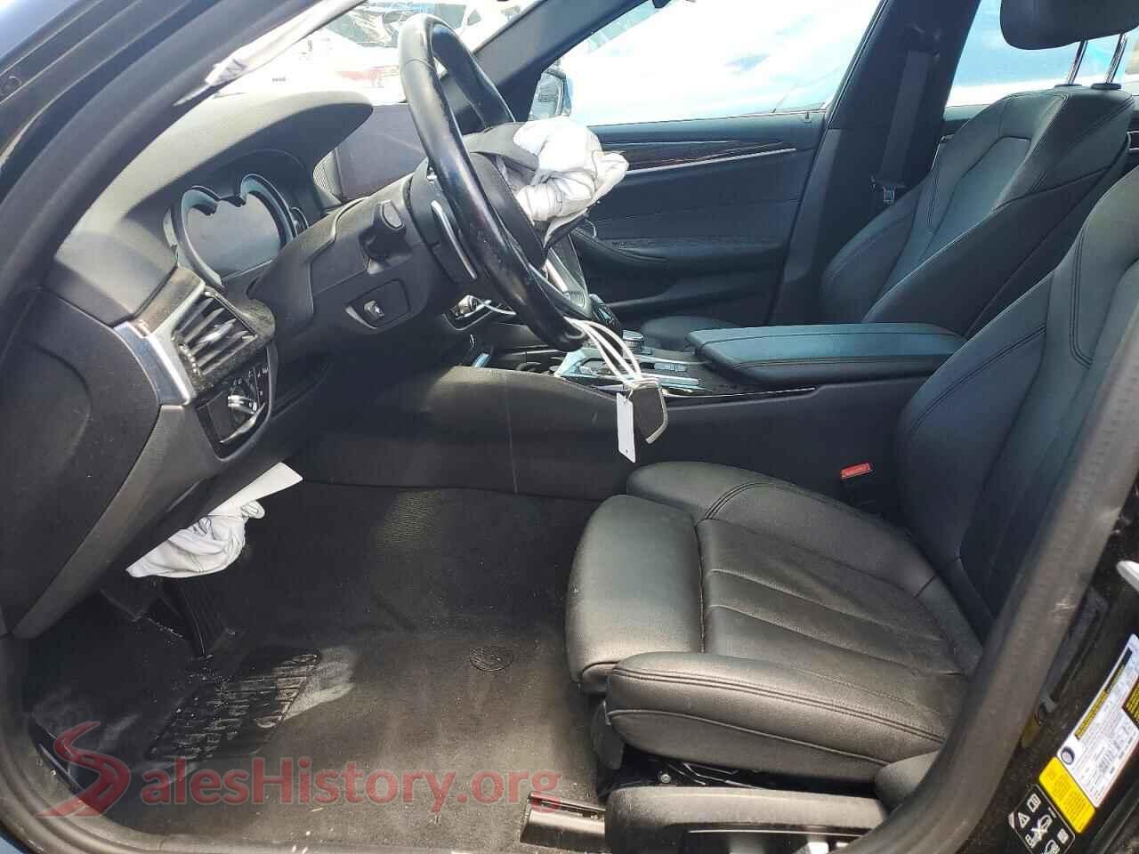 2019 BMW 5 SERIES VIN WBAJA7C53KG912842, engine bay