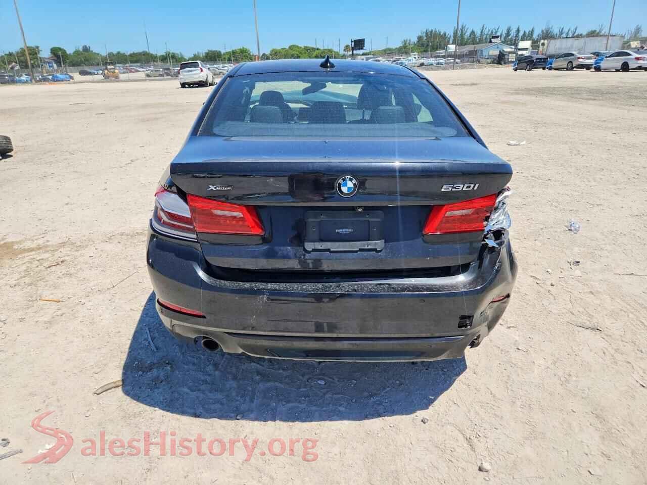 2019 BMW 5 SERIES VIN WBAJA7C53KG912842, left side view