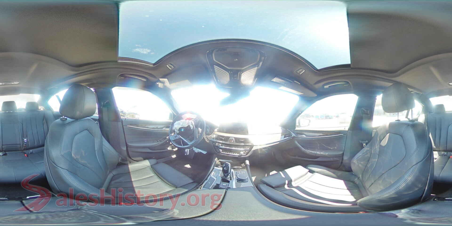 2019 BMW 5 SERIES VIN WBAJA7C53KG912842, damage close-up