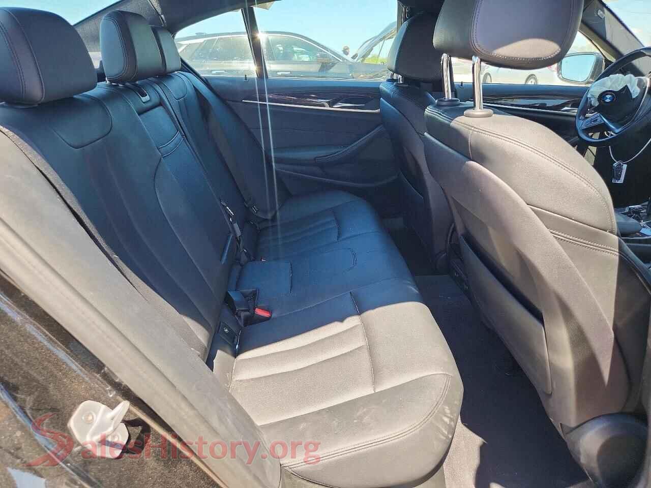 2019 BMW 5 SERIES VIN WBAJA7C53KG912842, odometer mileage