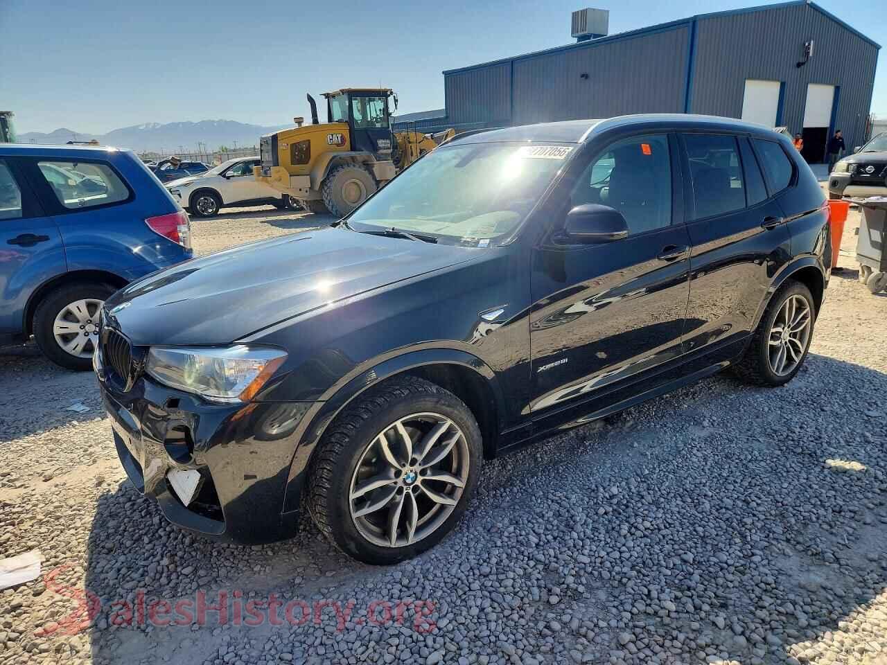 2017 BMW X3 VIN 5UXWX9C30H0W70013, auction photo