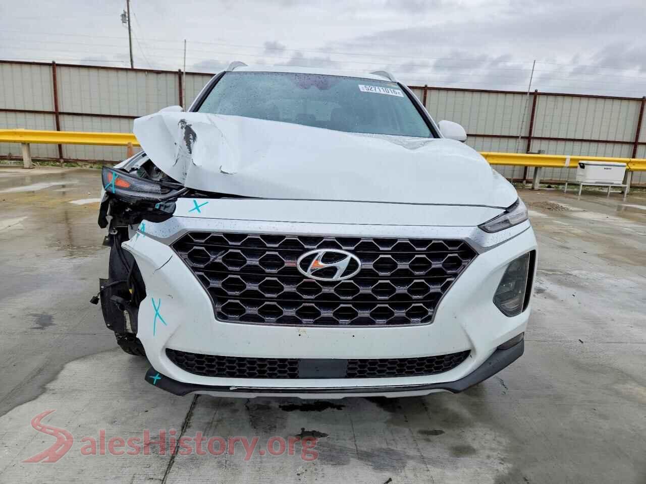 2020 HYUNDAI SANTA FE VIN 5NMS33AD9LH192655, rear view