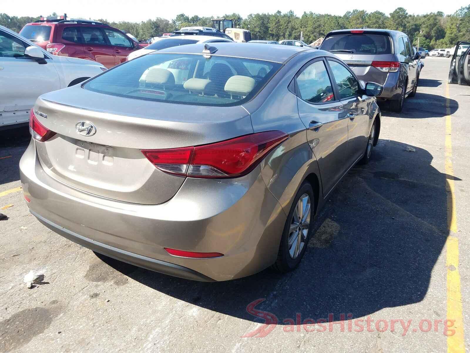 5NPDH4AE8GH782766 2016 HYUNDAI ELANTRA