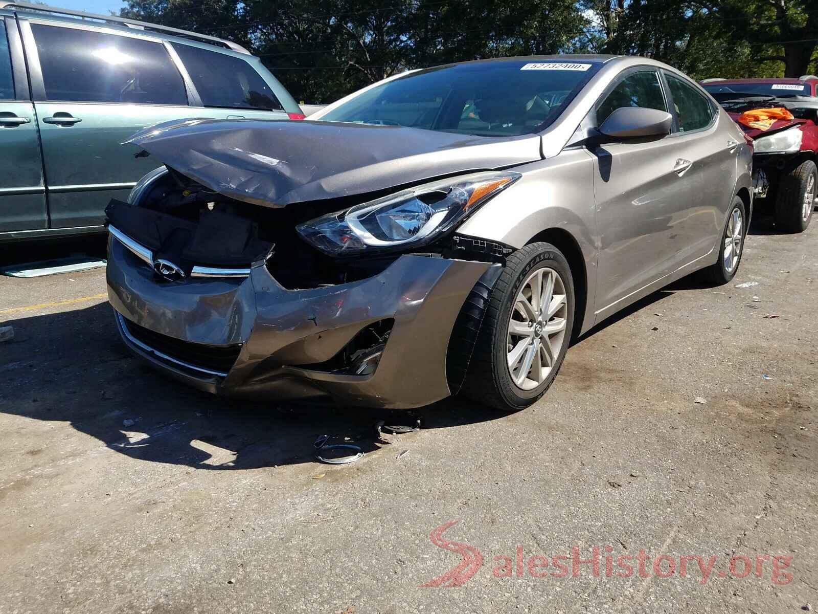 5NPDH4AE8GH782766 2016 HYUNDAI ELANTRA