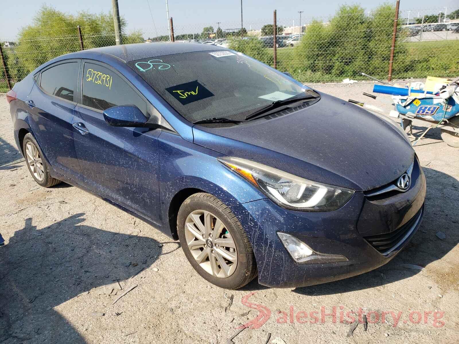 5NPDH4AE7GH737513 2016 HYUNDAI ELANTRA