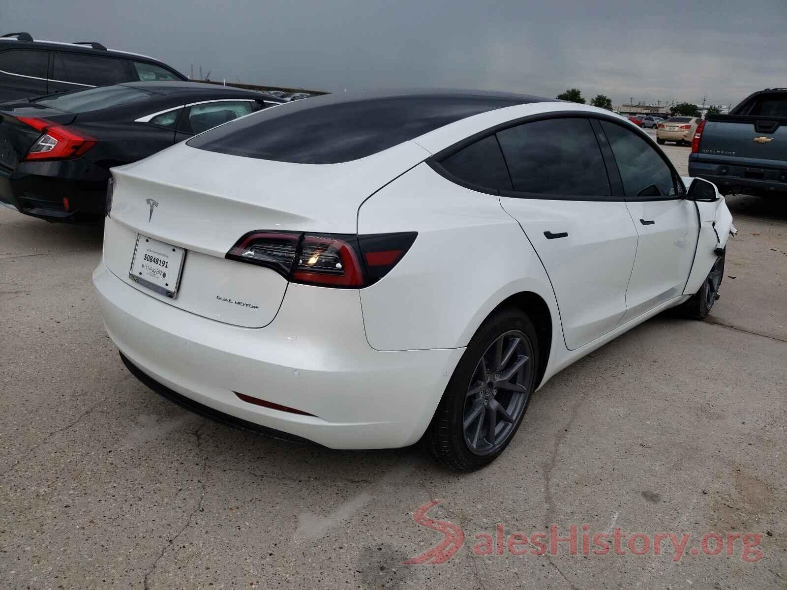 5YJ3E1EB8MF992281 2021 TESLA MODEL 3