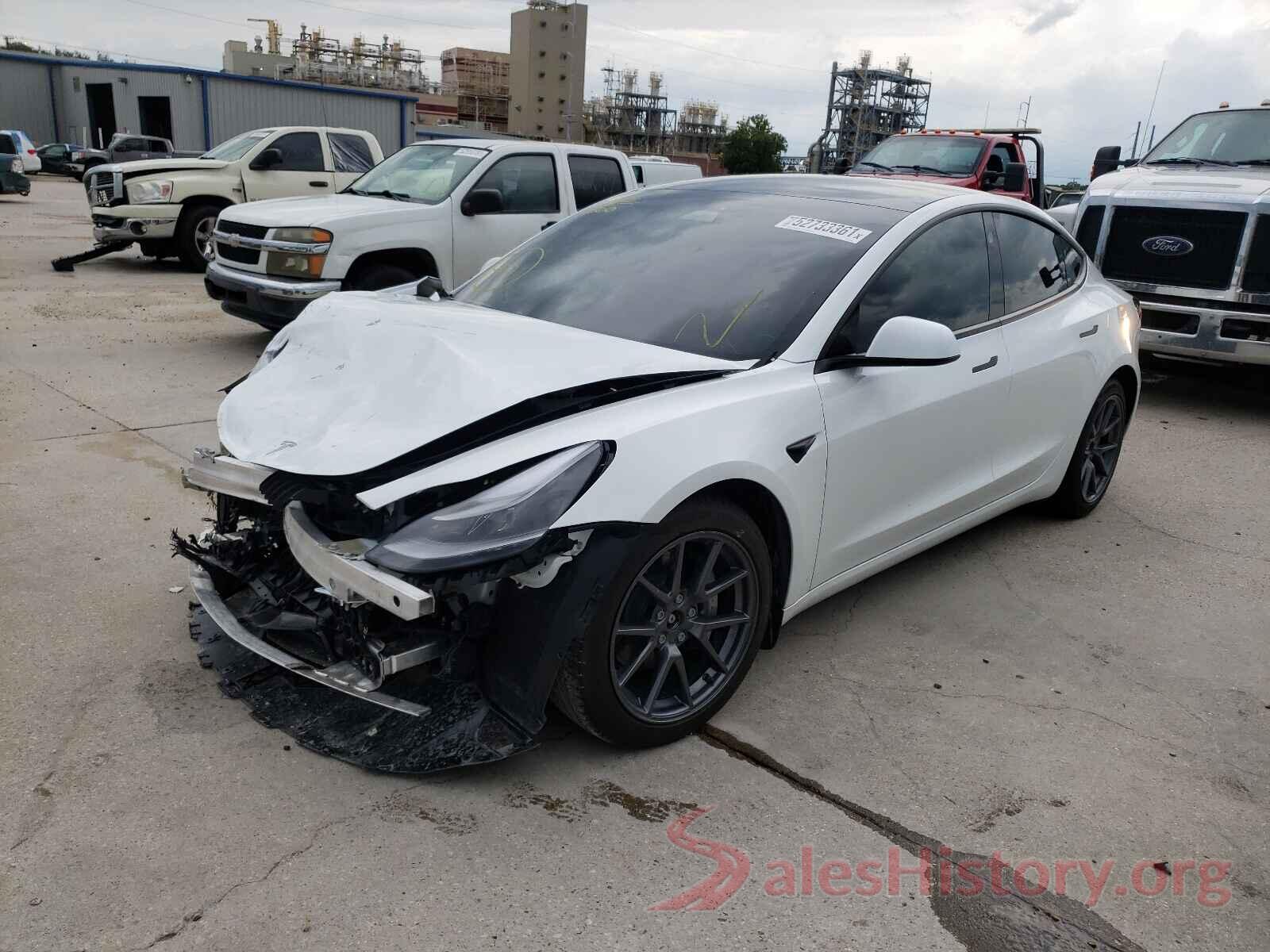 5YJ3E1EB8MF992281 2021 TESLA MODEL 3