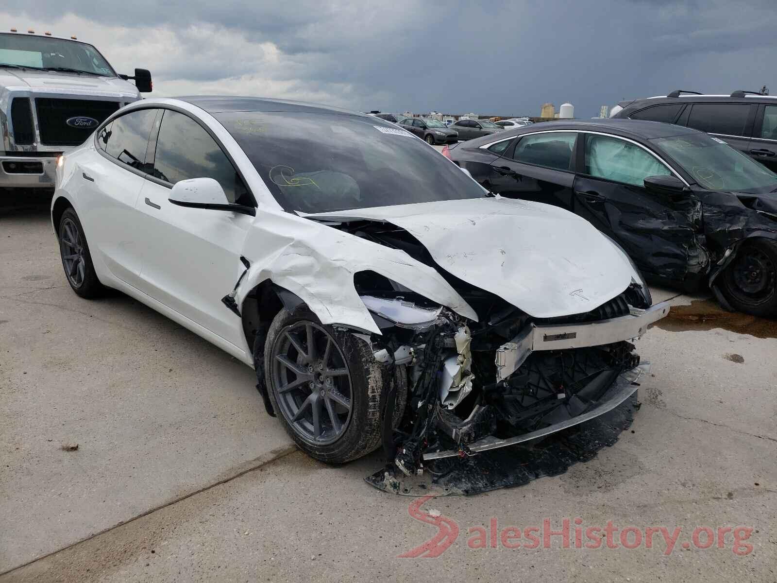 5YJ3E1EB8MF992281 2021 TESLA MODEL 3