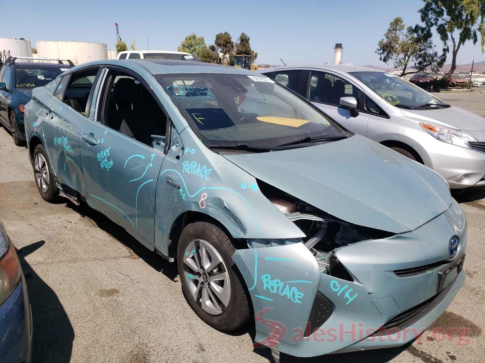 JTDKARFU6G3011047 2016 TOYOTA PRIUS