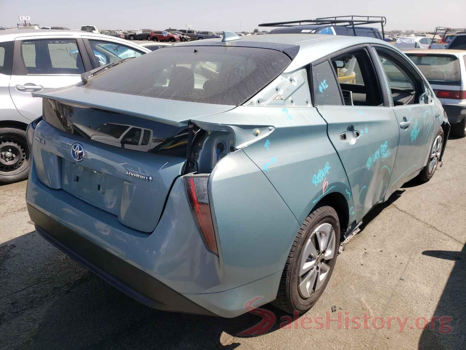 JTDKARFU6G3011047 2016 TOYOTA PRIUS