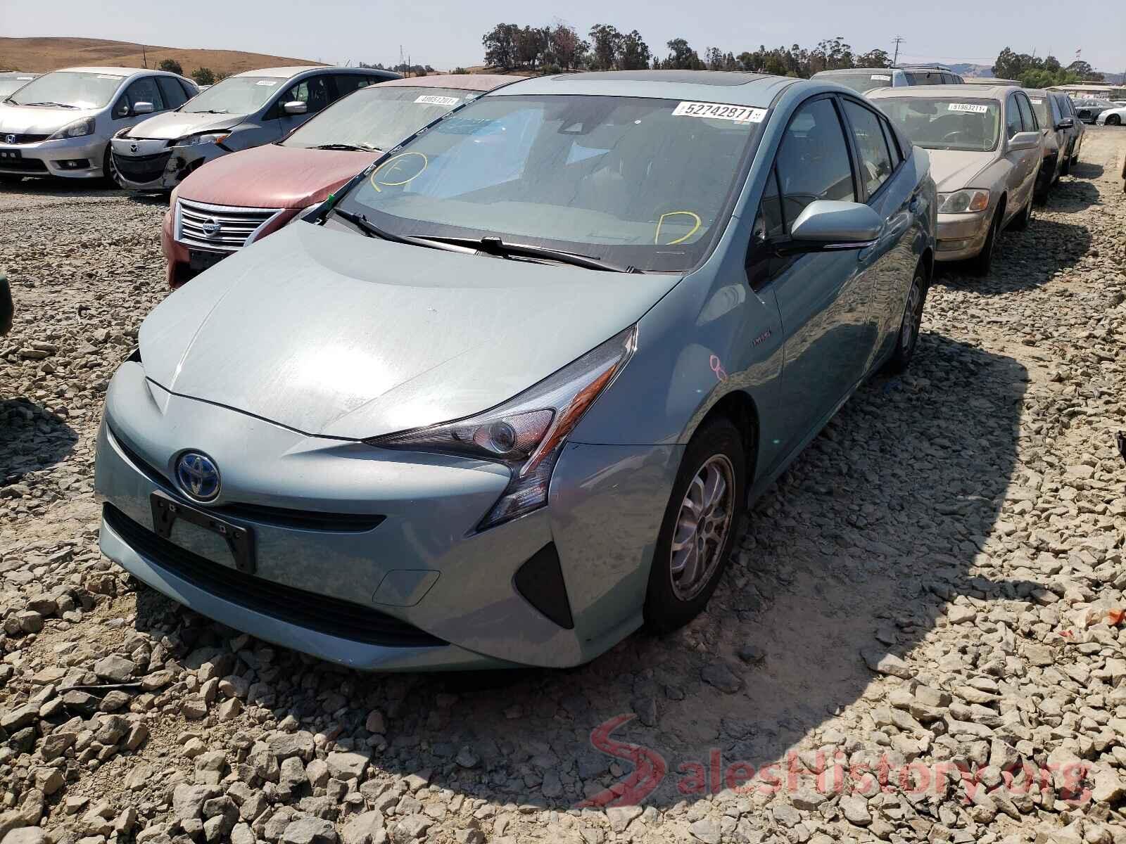 JTDKARFU6G3011047 2016 TOYOTA PRIUS