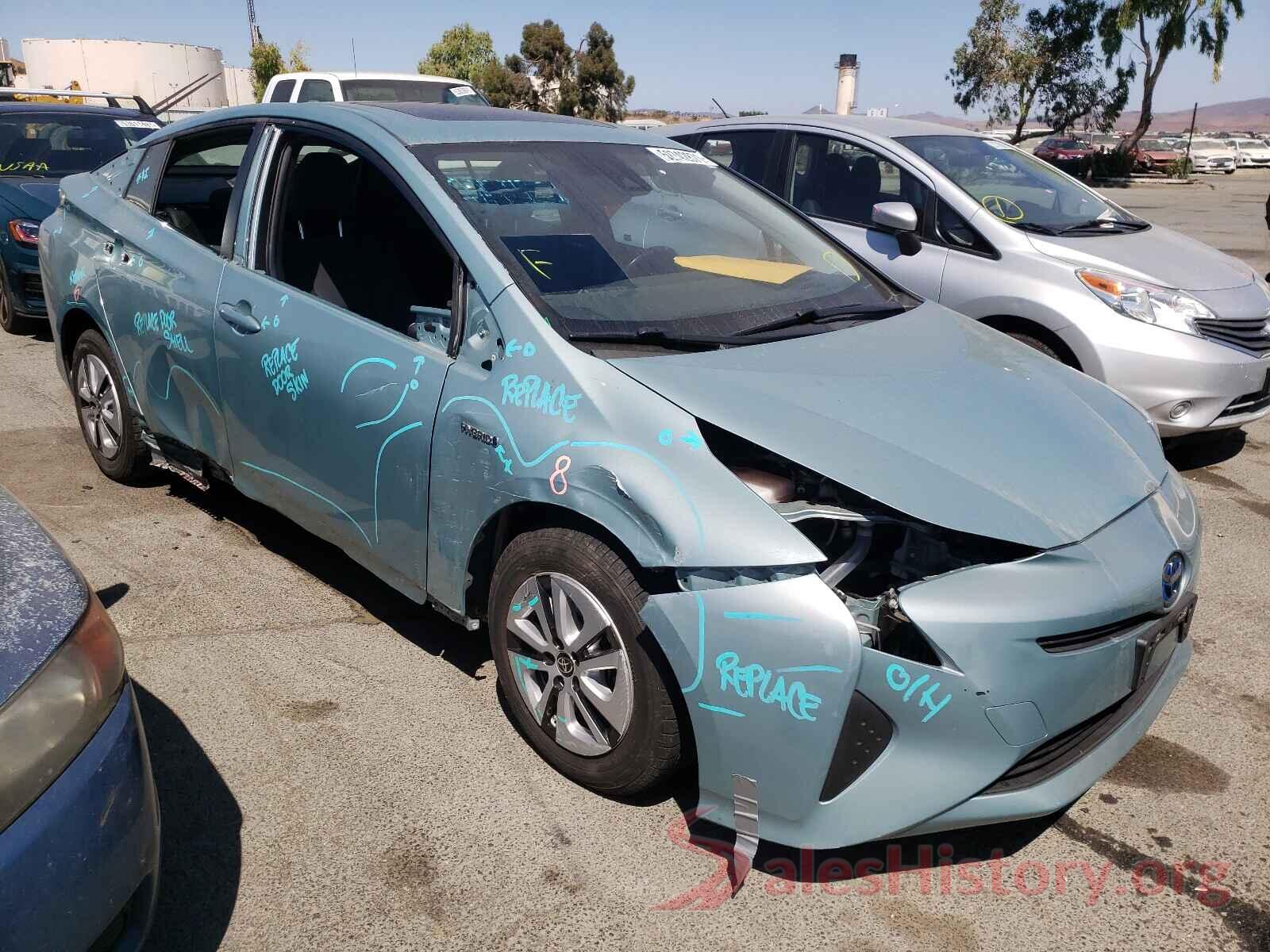 JTDKARFU6G3011047 2016 TOYOTA PRIUS